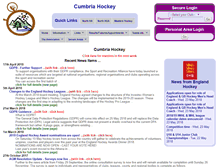 Tablet Screenshot of cumbriahockey.org